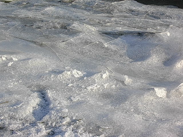 ice on Blackwater River between Cappoquin and Lismore