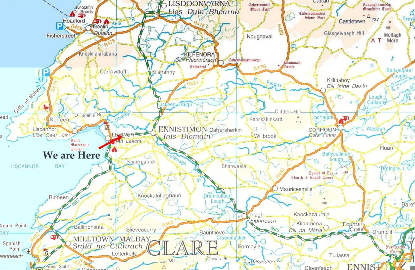 Map of Clare
