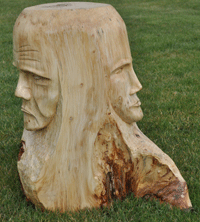 Picture of Carved Head.