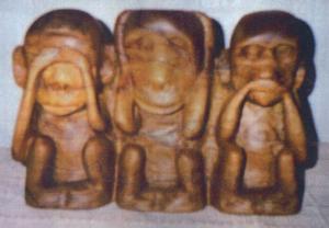 Carving of Three Monkeys.