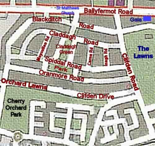 Ballyfermot Map - Area Four